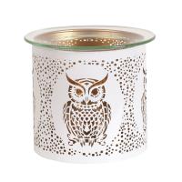 Aroma White & Gold Owl Jar Sleeve & Wax Melt Warmer Extra Image 1 Preview